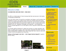 Tablet Screenshot of edenlandscapingco.com